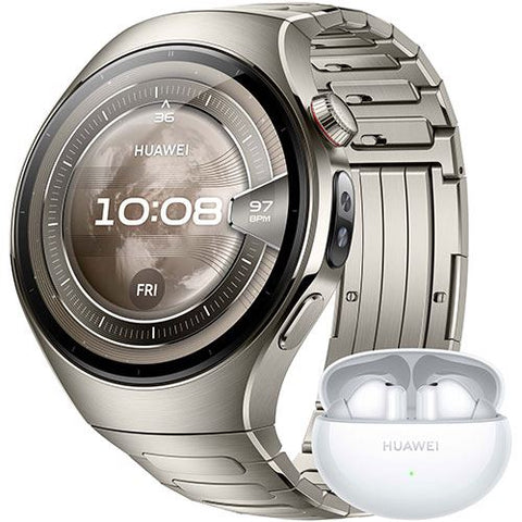 Bundle Huawei Watch 5 46mm - Titanium Grey + Freebuds 6i