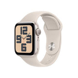 Apple Watch SE GPS 40mm - Alumínio Luz das estrelas | Bracelete Desportiva Luz das estrelas - M/L