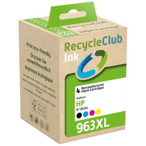 Pack Tinteiros RecycleClub HP 963XL - 4 Uni.
