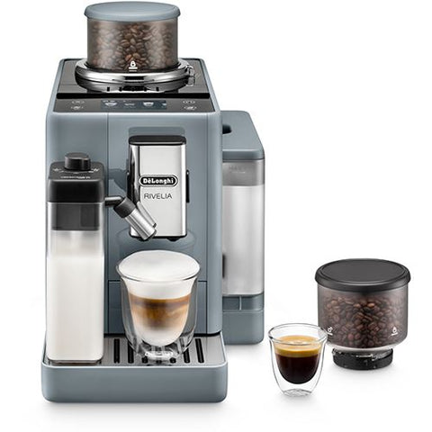 Máquina de Café Automática com Moinho Integrado Delonghi Rivelia Exam 440.55.G - Cinzento