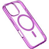 Capa Cellular Line Iconic Mag para iPhone 16 Pro- Transparente / Rosa