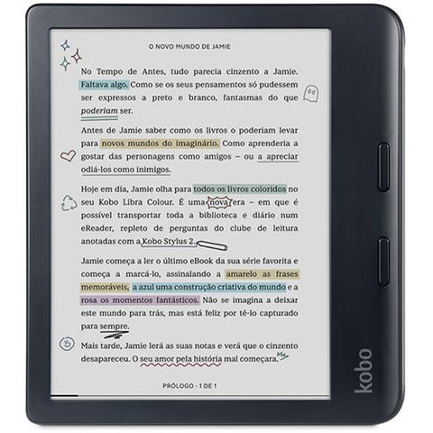 eReader Leitor de eBook Kobo Libra Colour - 7