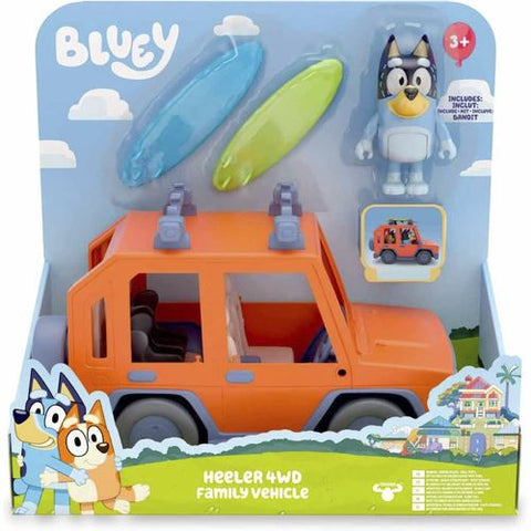 Figura Bluey e Todo-o-Terreno Family Cruiser