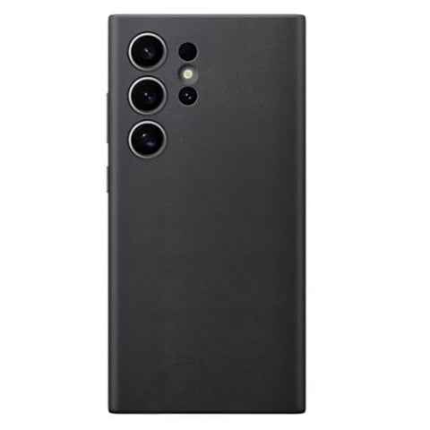 Capa Samsung em Pele Vegan para Galaxy S24 Ultra - Preta
