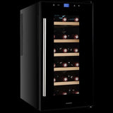 Cave de Vinho Infiniton WCL-18T | 66x34,5x49 cm | 18 Garrafas | A | Preto