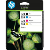 Pack de Tinteiros HP 924 Preto / Cores (6C3Z1NE)