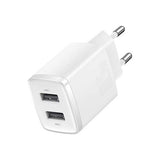 Carregador Compacto 2x USB Baseus 10.5W - Branco