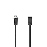 Extensão USB Hama 2.0 Tipo-A/A 1.5m Preto (0200619)
