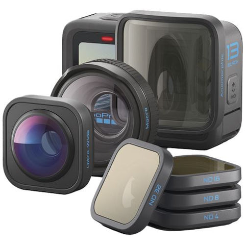 Action Cam GoPro HERO13 Black + Coleção de Lentes HB Series Bundle - Preto