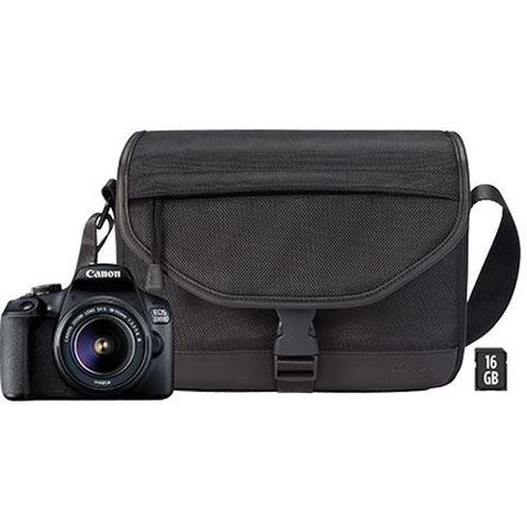 Máquina Fotográfica Reflex Canon EOS 2000D + EF-S 18-55mm f/3.5-5.6 III + Bolsa + Cartão SD 16GB