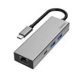 Hub USB-C Hama 2x USB-A 1xUSB-C 1xLAN (200108)
