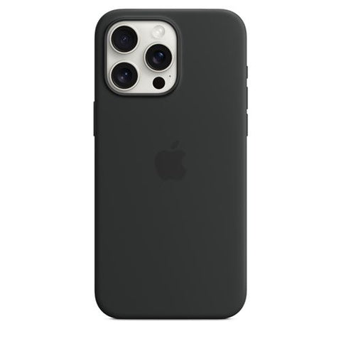 Capa Silicone Apple com MagSafe para iPhone 15 Pro Max - Preto