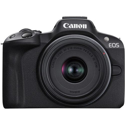 Máquina Fotográfica Mirrorless Canon EOS R50 - Preto + RF-S 18-45 IS STM