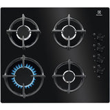Placa a Gás Natural Electrolux KGG6407K | CristalGás | 59 cm | 4 Bocas | Preto