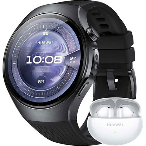 Bundle Huawei Watch 5 46mm - Titanium Black + Freebuds 6i