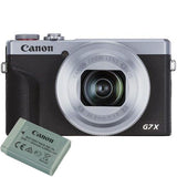 Máquina Fotográfica Compacta Canon PowerShot G7 X Mark III - Kit Bateria - Prateado