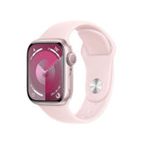 Apple Watch Series 9 GPS 41mm - Alumínio Rosa | Bracelete Desportiva Rosa Claro - M/L