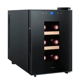 Cave de Vinho Infiniton WCL-6B | 6 Garrafas | 37,8x24,6x50cm | G | 1 Zona de Temperatura - Preto