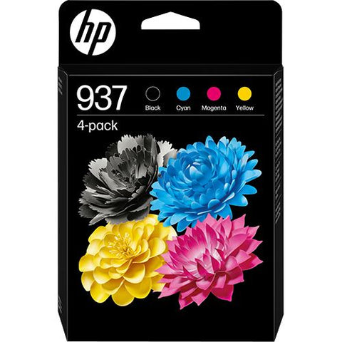 Pack de Tinteiros HP 937 - Preto, Ciano, Amarelo, Magenta