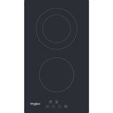 Placa de Vitrocerâmica Whirlpool WRD 6030 B | Elétrica | 30 cm | 2 Zonas | Preto