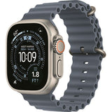 Apple Watch Ultra 3 Cellular - 49mm - Titânio natural | Band - Azul-âncora
