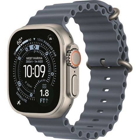 Apple Watch Ultra 3 Cellular - 49mm - Titânio natural | Band - Azul-âncora