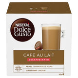 Cápsulas Café Dolce Gusto | Café Au Lait Descafeinado | Caixa 16 Unidades