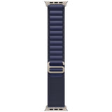 Bracelete Loop Alpine Apple para Apple Watch Ultra 49mm M - Azul Navy/Titânio Natural