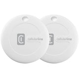 Localizador Bluetooth Cellularline Tracy para iOS - Pack 2 unidades - Branco