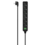 Extensão Hama 00223011 6 Tomadas 3m com Interruptor - Preto