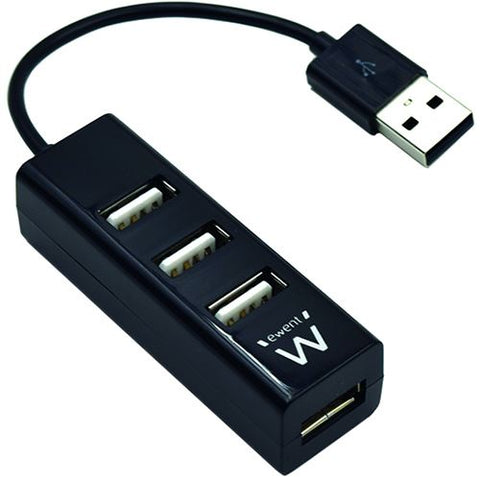 Hub Ewent USB 2.0 4 Portas - Preto