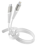 Cabo de Dados Cellularline Belt USB-C / Lightning 1.2m Branco