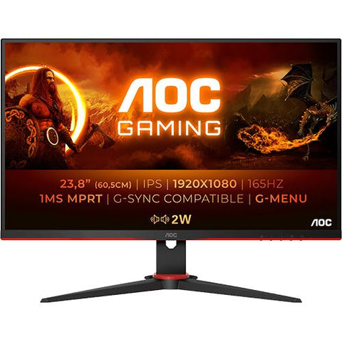 Monitor Gaming AOC 24G2SPU/BK LED 24