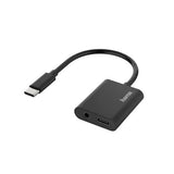 Adaptador Hama 2em1 USB-C / USB-C jack 3.5mm  (200319)