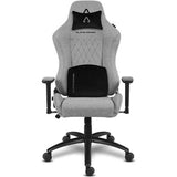 Cadeira Gaming Alpha Gamer Gaia V2 | Tecido - Cinzento Claro