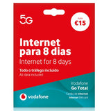 Cartão SIM Vodafone Internet Móvel Go Total 8 dias