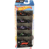 Carro Hot Wheels Die-Cast Fórmula 1 - Pack 5 Carros - Mattel