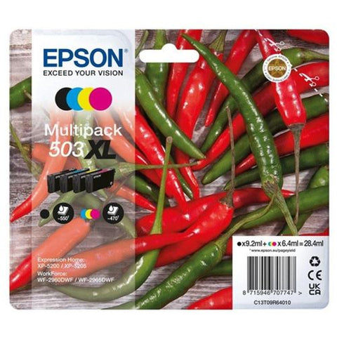 Pack de Tinteiros Epson 503 XL Preto + 503 XL Cores