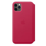 Capa Apple iPhone 11 Pro Max Folio em pele - Framboesa