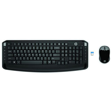 Teclado + Rato Wireless HP 300 - Preto