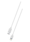 Cabo de Dados Cellularline Ploos Lightning USB-C 100cm Branco