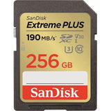 Cartão SDHC SanDisk Extreme Plus 256GB Classe 10 190MB/s