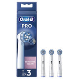 Recargas Pro Sensitive Clean para Escova de Dentes Elétrica Oral-B - 3 Unidades