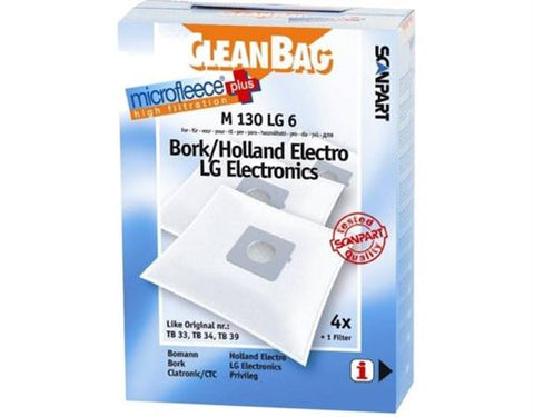 Sacos de Aspirador Scanpart Cleanbag M130LG6