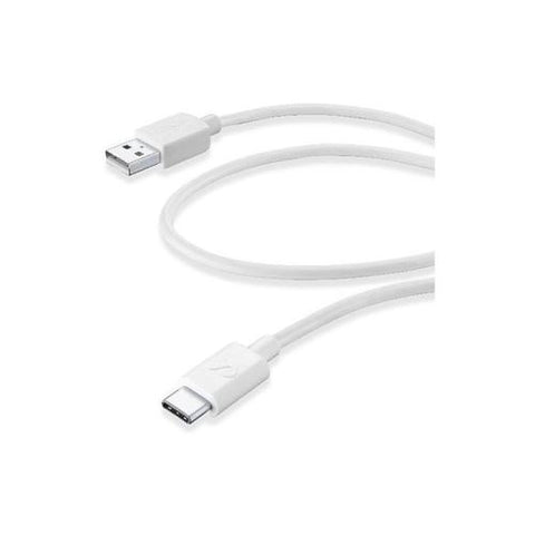 Cabo de Dados Cellularline Tipo A/Tipo C USB 3.0 0.6m Branco