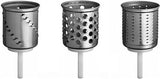 Conjunto 3 Raladores p/ Cortador/Ralador KitchenAid 5KSMVSA