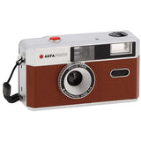 Máquina Fotográfica Analógica Agfa com Flash 35mm - Castanho
