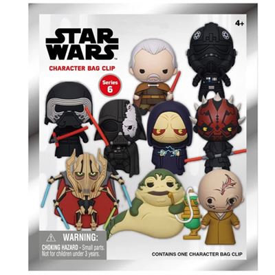 Acessório 3D Bag Clip Star Wars: Dark Side Villians - Series 6 - Monogram | Multiocio - Envio Aleatório