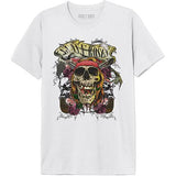 T-Shirt Guns N'Roses Skull - Branco - Tamanho XL - Cotton Division