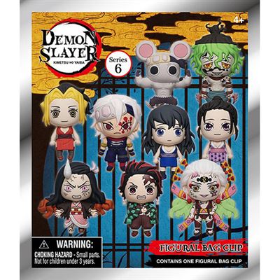 Acessório 3D Bag Clip Demon Slayer: Kimetsu no Yaiba - Series 6 - Monogram | Multiocio - Envio Aleatório